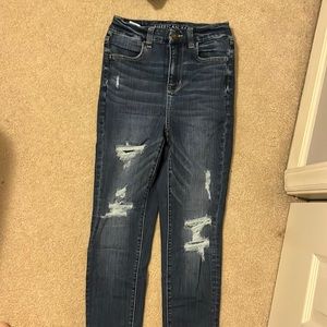 Mercian eagle ripped jeans